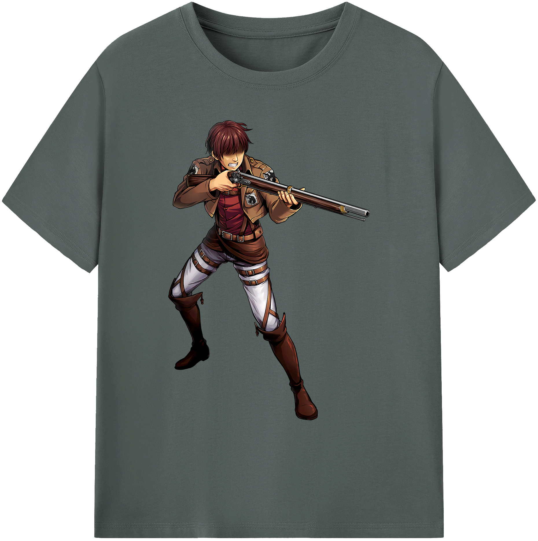 （画像用） 進撃の巨人 Attack on Titan 綿100％ メンズ半袖Tシャツ｜肌触りやわらか＆通気性